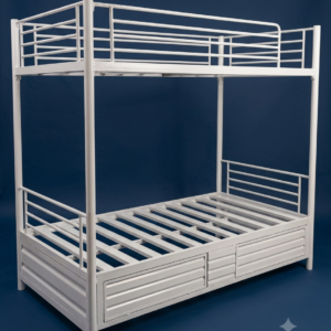 Storage BunkBed with Mattress